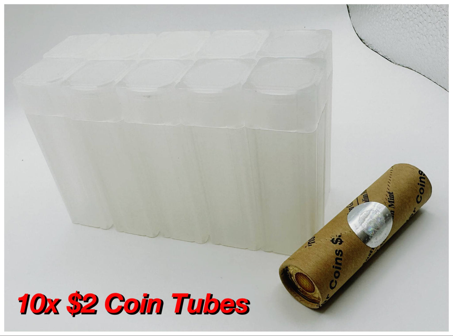 10x $2 Coin Tube