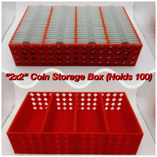 "2x2" Coin Storage Box (Holds 100, 2x2's Sold Separately)