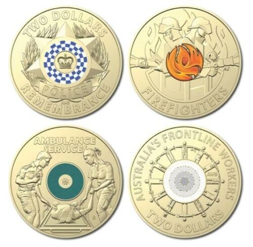 4x EMERGENCY SERVICE COINS - CIRCULATED SET
